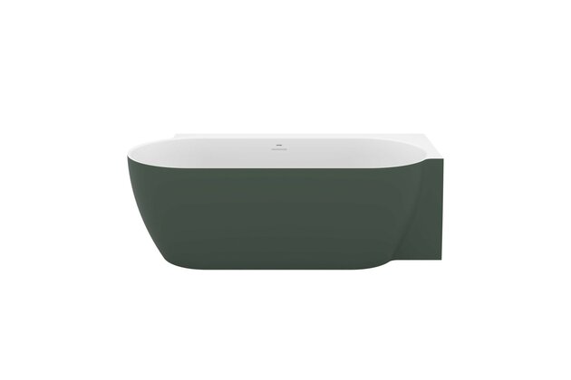 Vana Ravak Freedom Corner II Tec 175x86 oválná akrylátová volně stojící, grey green/bílá, krytka odtoku bílá, pravá, CC81200000