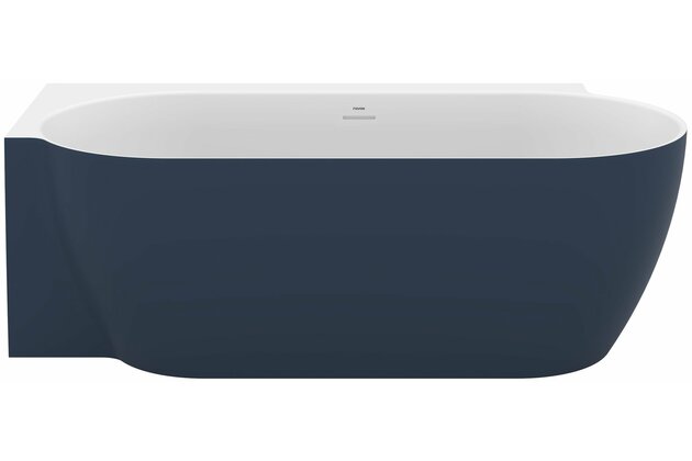 Vana Ravak Freedom Corner II Tec 175x86 oválná akrylátová volně stojící, grey green/bílá, krytka odtoku bílá, levá, CC91400000