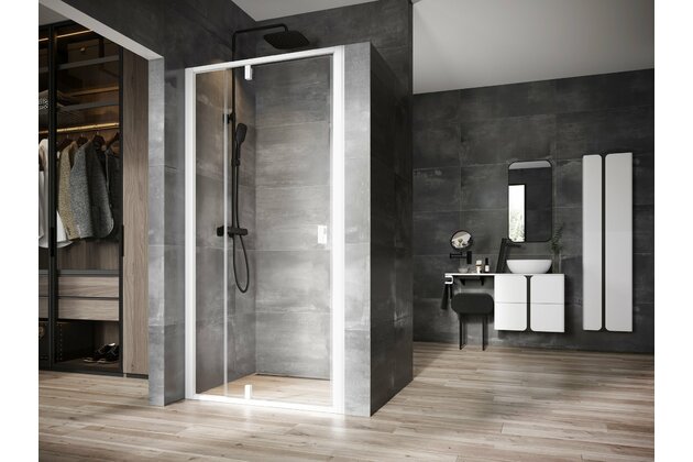 Sprchový kout Ravak Nexty NDOP2/NPSS 120x90 rohový, bílá matná/transparent