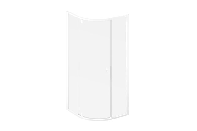 Sprchový kout Ravak Nexty NSKK3 90x90 třídílný čtvrtkruhový, bílá mat/transparent, 3O677E01Z1