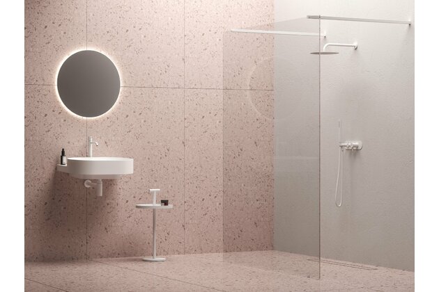 Sprchový kout Ravak Walk-In Free Set 130, bílá mat/transparent, GW9FJ0E0SZ1