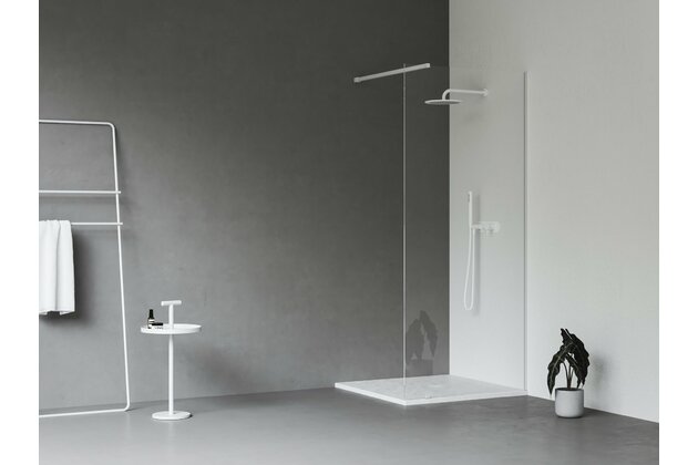 Sprchový kout Ravak Walk-In Wall Set 80, bílá mat/transparent, GW9W40E0SZ1