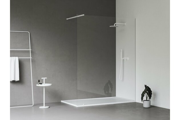 Sprchový kout Ravak Walk-In Wall Set 130, bílá mat/transparent, GW9WJ0E0SZ1