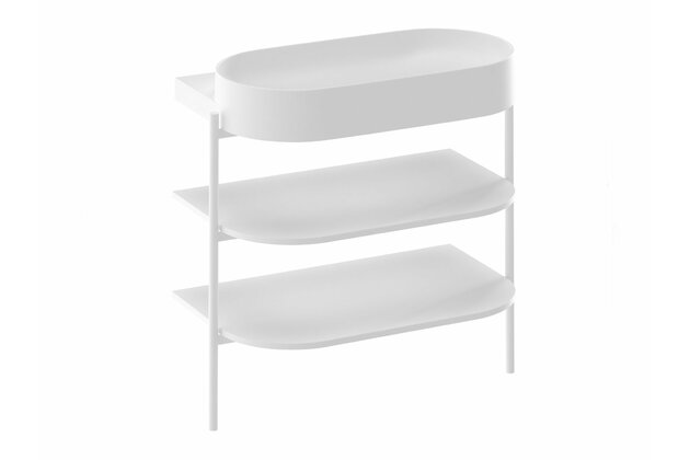 Konstrukce pod umyvadlo Ravak Yard Policový nábytek Yard 80 s policemi, bílá mat, D80000E006