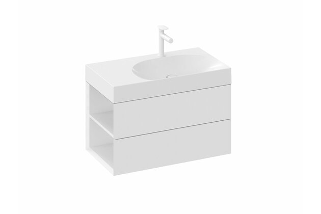 Skříňka pod umyvadlo Ravak SD Lite 80, bílá, levá, X000001873