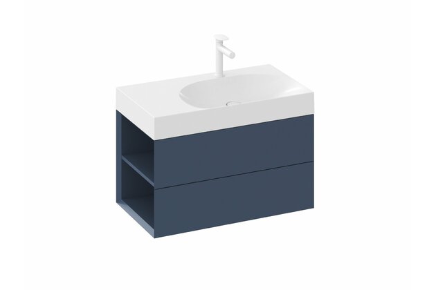 Skříňka pod umyvadlo Ravak SD Lite 80, deepsea blue, levá, X000001875