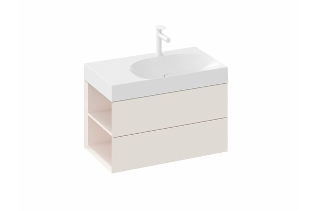 Skříňka pod umyvadlo Ravak SD Lite 80, alabaster pink, levá, X000001878