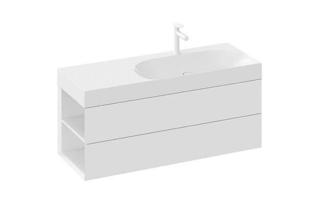 Skříňka pod umyvadlo Ravak SD Lite 120, bílá, levá, X000001879