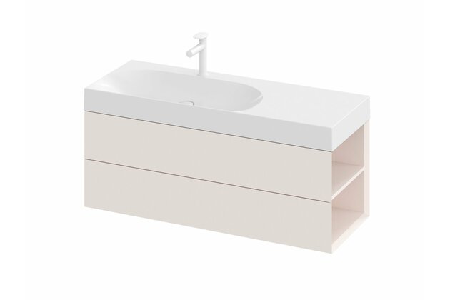 Skříňka pod umyvadlo Ravak SD Lite 120, alabaster pink, pravá, X000001896