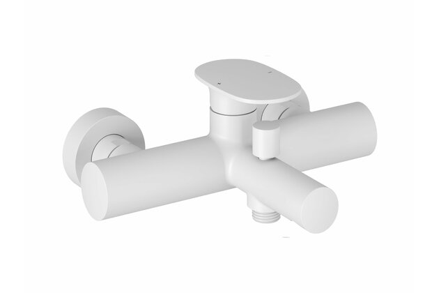 Baterie Ravak Spring SG 022.00 vanová, nástěnná, bez setu, bílá mat, X070569