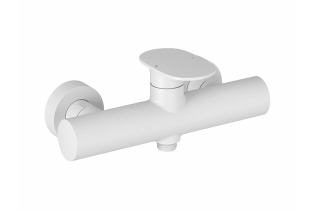 Baterie Ravak Spring SG 032.00 sprchová, nástěnná, bez setu, bílá mat, X070571