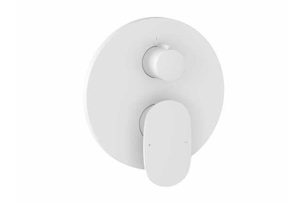 Baterie Ravak Spring SG 065.00 RB072 vanová sprchová, podomítková, nástěnná, 2cestná, bílá mat, X070574