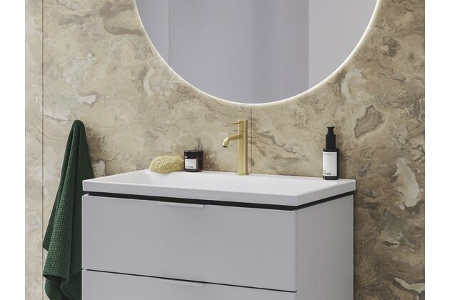 Baterie Ravak Espirit 190mm umyvadlová stojánková bez výpusti, gold brushed, X070597