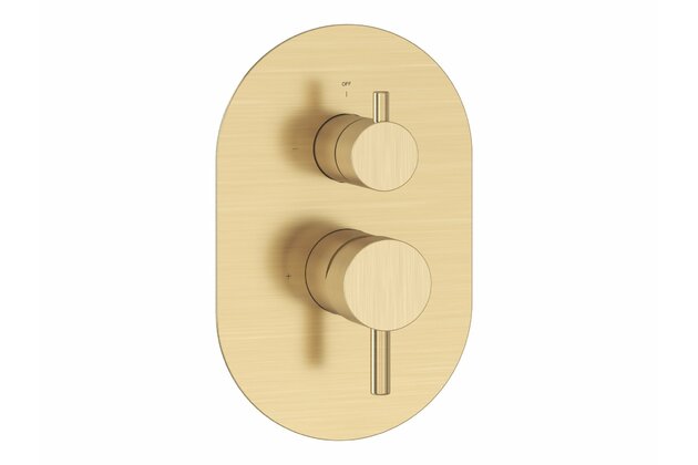 Baterie Ravak Espirit podomítková 2cestná, pro R-box, gold brushed, X070612