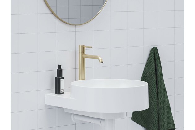 Baterie Ravak Espirit 250mm umyvadlová stojánková bez výpusti, gold brushed, X070616