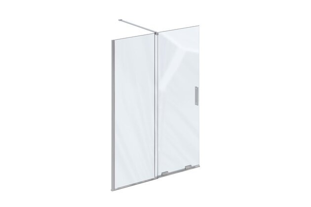 Sprchový kout Ravak Roll 120 Walk-In, chrom/transparent, X9WVG0C00Z1