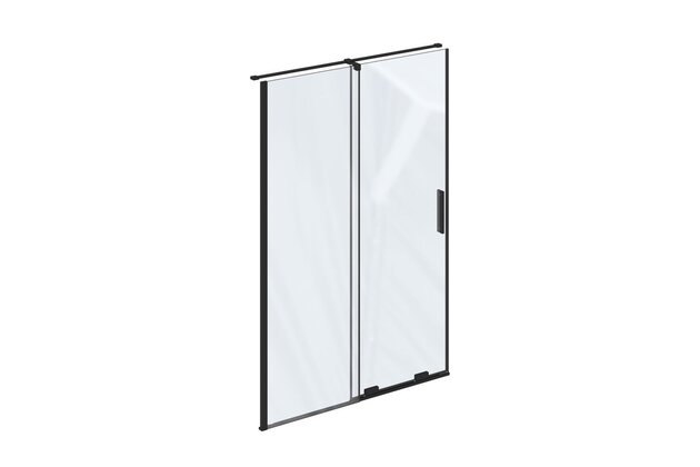 Sprchové dveře Ravak Roll 120 dvoudílné, černá/transparent, X08VG0300Z1
