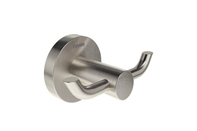 Ravak Kona dvojháček nástěnný, kartáčovaná nerez, X07P1273