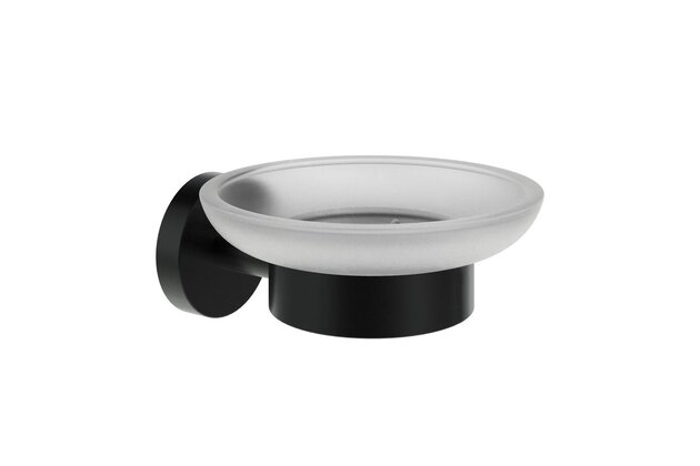 Ravak Kona mýdlenka s držákem, černá mat, X07P1308