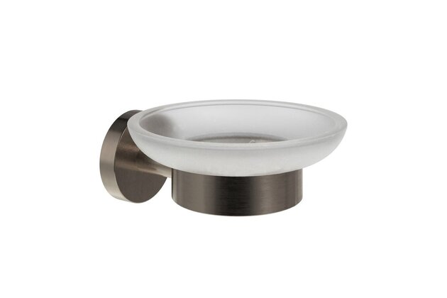 Ravak Kona mýdlenka s držákem. kartáčovaný grafit, X07P1334