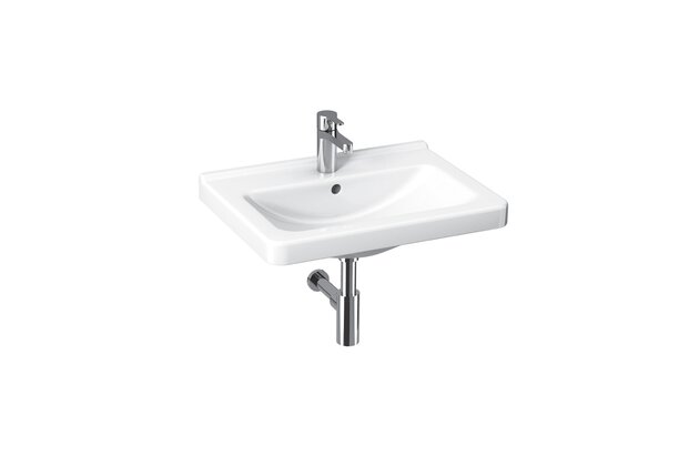 Cubito umyvadlo 60x45 otvor pro baterii, bílá H8104230001041