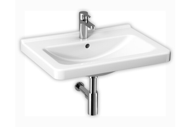 Cubito umyvadlo 65x48,5 otvor pro baterii, bílá H8104240001041