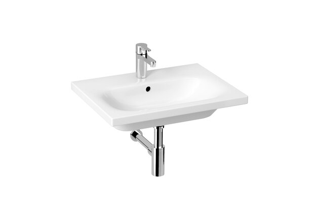 Umyvadlo Jika Mio-N 60 závěsné, s otvorem pro baterii, s přepadem, bílá, H8127130001041