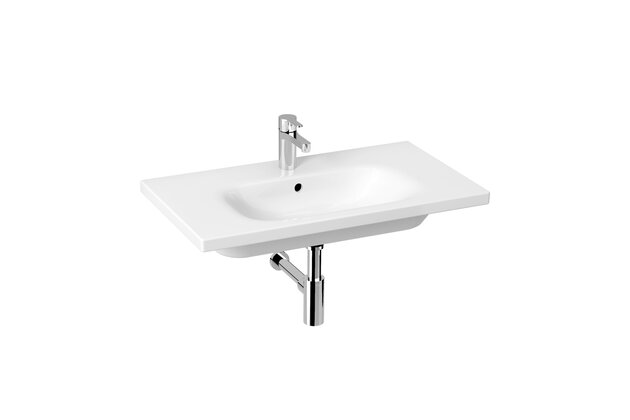 Umyvadlo Jika Mio-N 80 závěsné, s otvorem pro baterii, s přepadem, bílá, H8127160001041