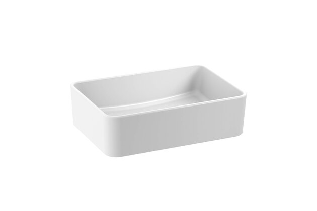 Umyvadlo Jika Cubito Pure 40 na desku, obdélníkové, bez otvoru pro baterii, bez přepadu, bílá, H8184231001121