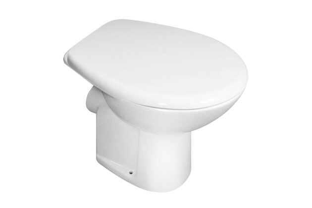 WC mísa Jika Zeta stojící, zadní odpad, hluboké splachování, bílá, H8227460000001