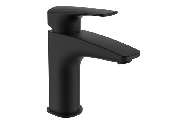 Laurin umyvadlová stojánková baterie Eco +, pevný výtok 106 mm, bez výpusti, PVD titan černá matná HF500702428000