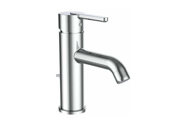 Baterie Laufen Lua umyvadlová stojánková páková, s automatickou výpustí, Eco+, chrom, H3110810041141