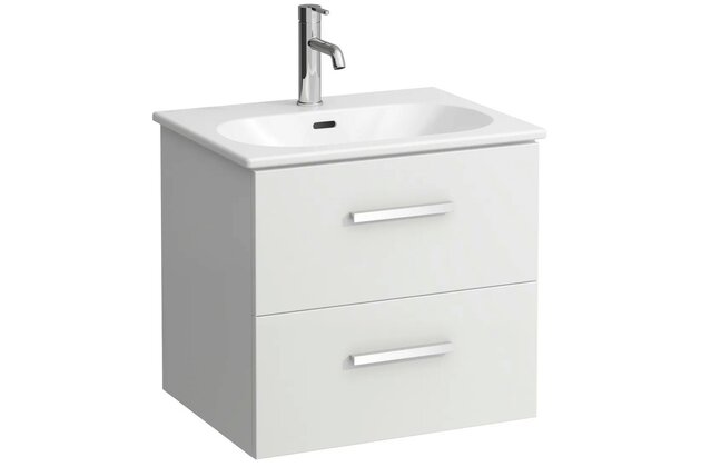 Skříňka Laufen Avin 60 s umyvadlem Lua slim, bílý lesk, H8610834771041