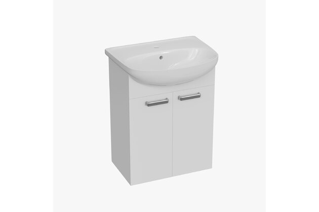 Skříňka Jika Euroline N 55 s umyvadlem bílá, H41E3942003001