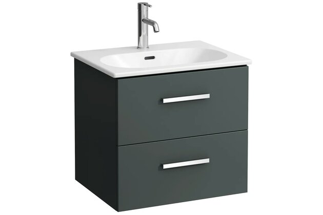 Skříňka Laufen Avin 60 s umyvadlem Lua slim, šedá, H8610836271041