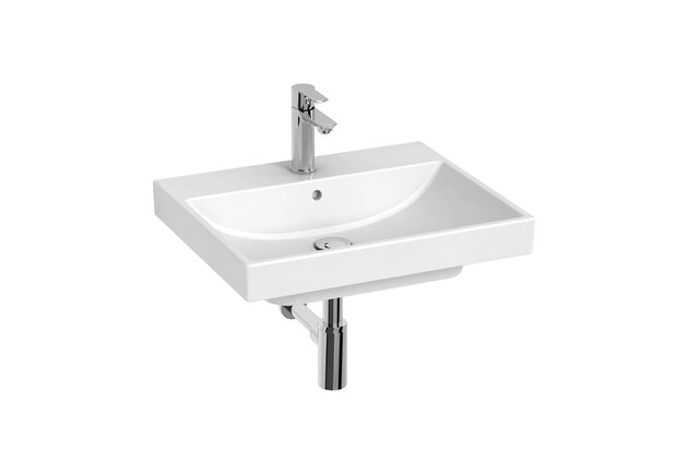 Umyvadlo Jika Cubito Style 57 nábytkové, s otvorem, s přepadem, bílá, H8104420001041