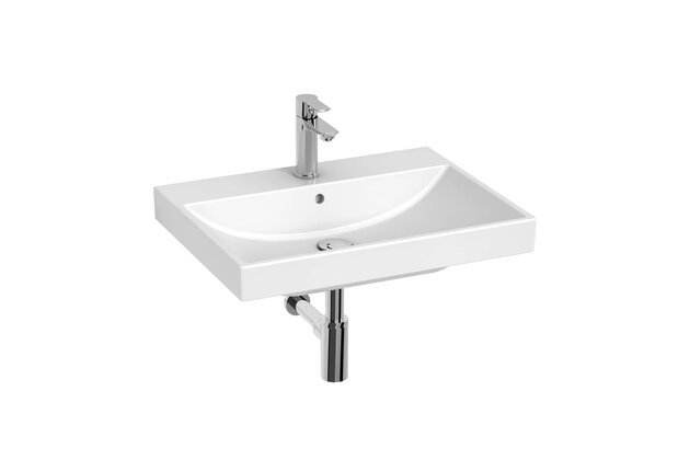Umyvadlo Jika Cubito Style 62 nábytkové, s otvorem, s přepadem, bílá, H8104430001041