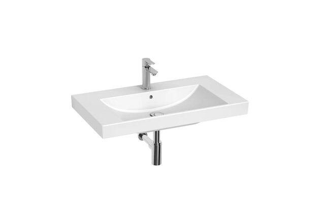 Umyvadlo Jika Cubito Style 82 nábytkové, s otvorem, s přepadem, bílá, H8104460001041
