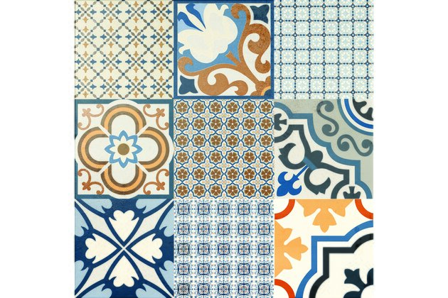 Dlažba El Molino Logos azul mat rektifikovaná 58x58