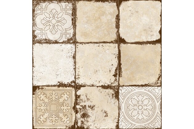 Dekor El Molino Rialto jet beige struktura mat rektifikovaný 58x58