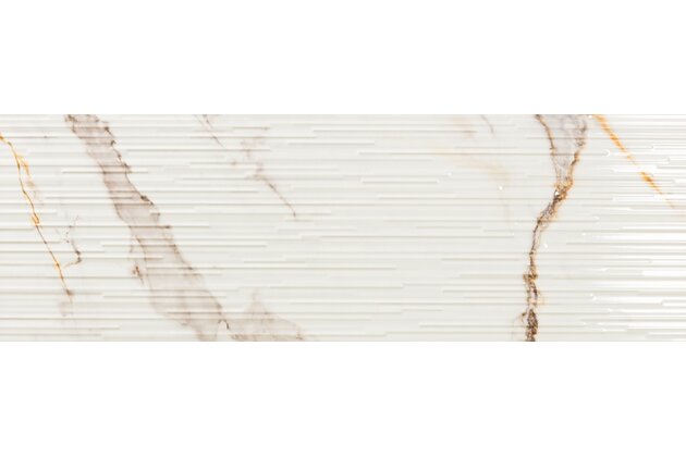 Obklad El Molino Supreme lines gold struktura lesk rektifikovaný 30x90