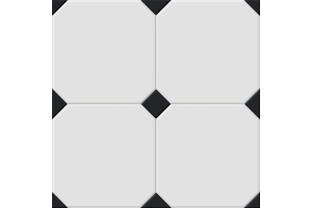 Dlažba El Molino Betera black-white struktura mat 33x33