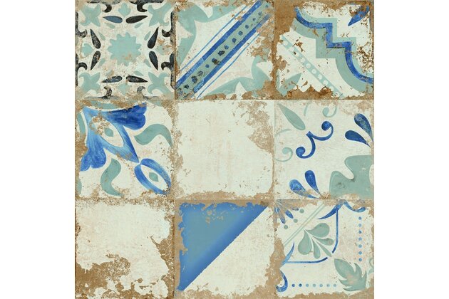 Dlažba El Molino Memory azul struktura mat rektifikovaná 58x58