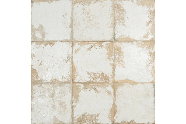 Dlažba El Molino Memory base blanco struktura mat rektifikovaná 58x58