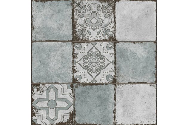 Dekor El Molino Rialto celeste struktura pololesk rektifikovaný 58x58