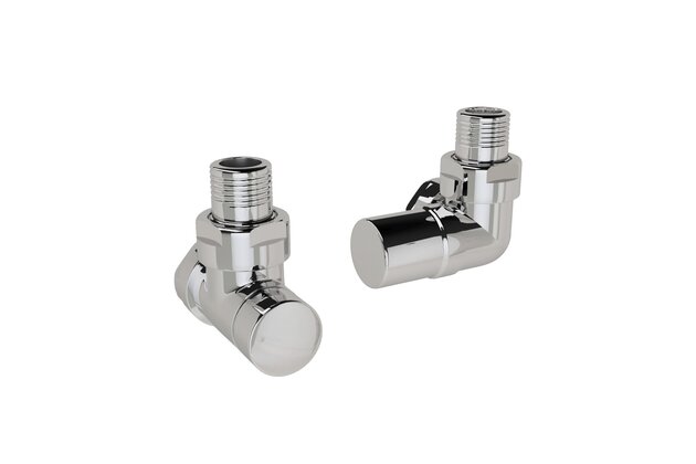 Ventil Zehnder úhlový rohový, rohové šroubení pro zpátečku 1/2", Set G, chrom, Z-838988