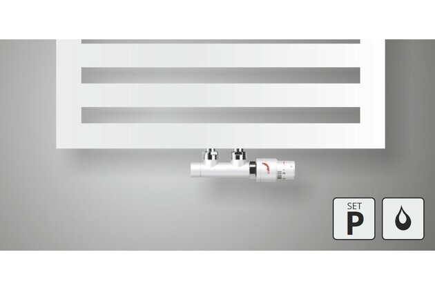 Sada připojení Zehnder pro teplovodní vytápění, Set P, bílá