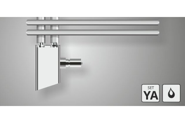 Sada připojení Zehnder pro teplovodní vytápění, Set YA, chrom