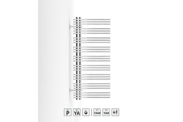 Zehnder Yucca asym YAC 130x58 1-ř chrom YAC-130-060