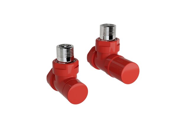 Ventil Zehnder rohový, šroubení pro zpátečku 1/2", Set B, barevná, Z-838899